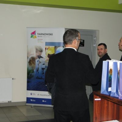 Delegates from Ukraine in the Business Incubator in Tarnow.