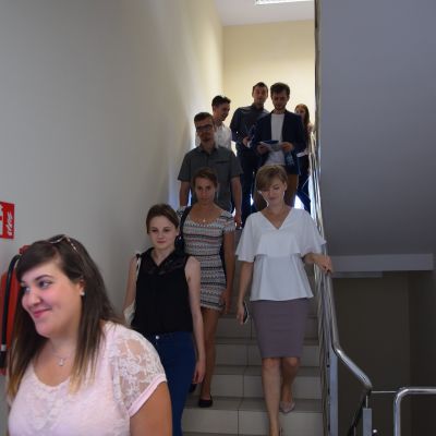 Students of State Higher Vocational School in Tarnow visiting the Economic Activity Zone.
